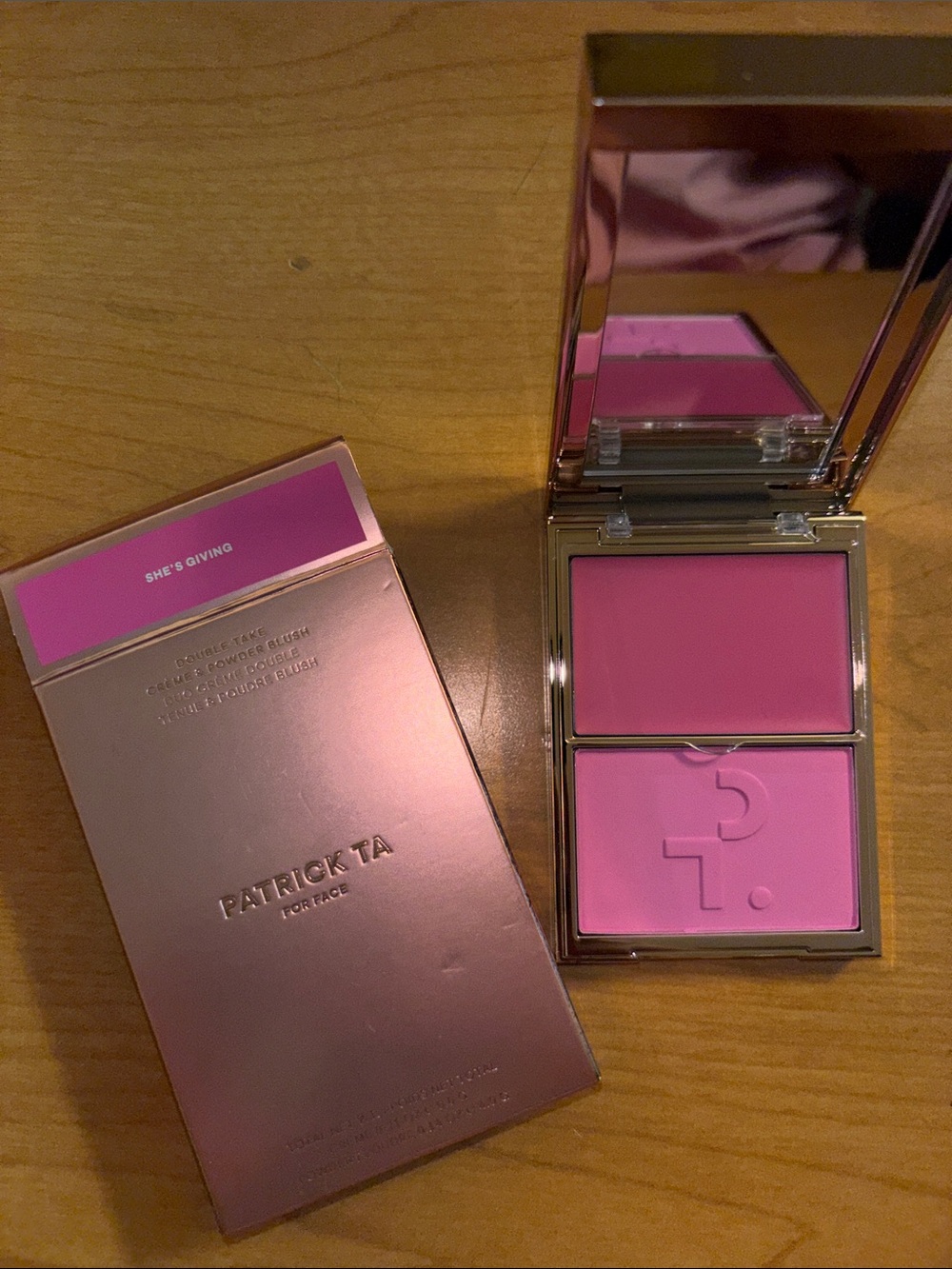 Patrick Ta “She's Giving”- Blush Compact —
